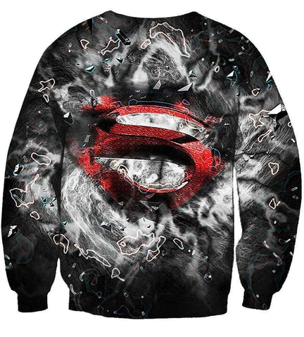 Image of DC Comics Superman Hoodies - Pullover Black Hoodie