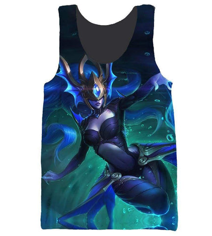 Image of League Of Legend  Syndra Hoodies - Pullover Blue Hoodie