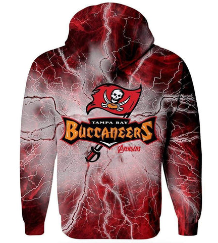 Image of The Avengers Tampa Bay Buccaneers Hoodie - Pullover Red Hoodie