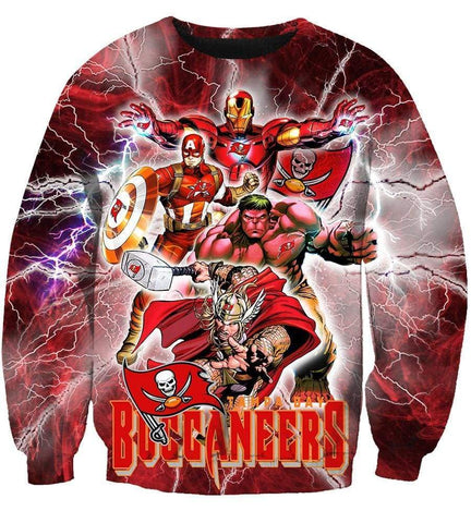 Image of The Avengers Tampa Bay Buccaneers Hoodie - Pullover Red Hoodie