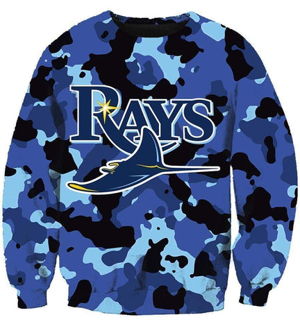 Image of Tampa Bay Rays Hoodies - Pullover Blue Hoodie