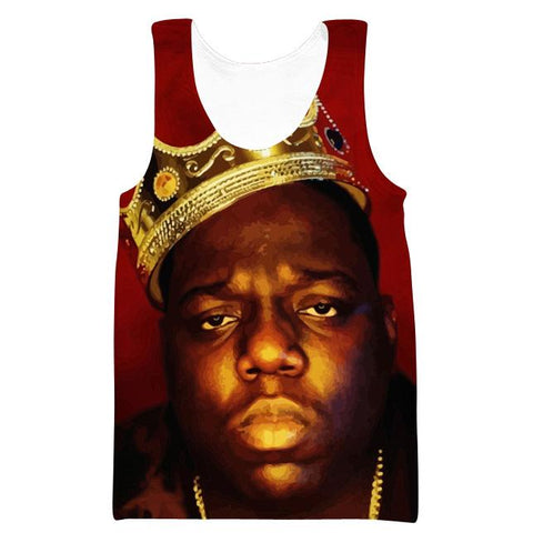 Image of King Biggie Hoodie - Notorious Smalls Pullover Red Hoodie