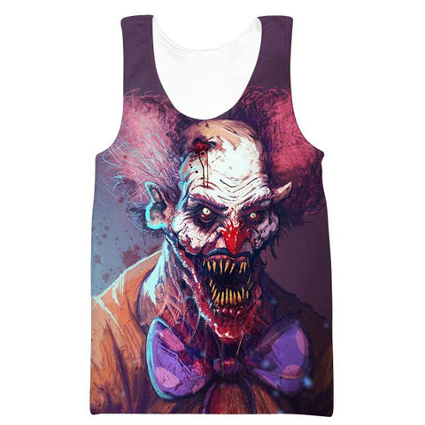 Image of Funny Creepy Clown Hoodies - Scary Pullover Hoodie