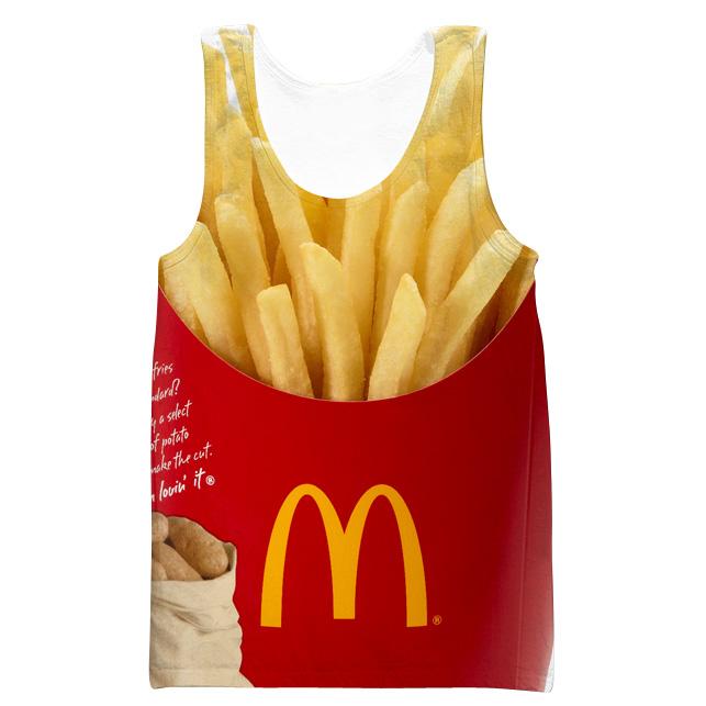 Funny McDonalds French  Hoodies -  Fries Yellow Pullover Hoodie