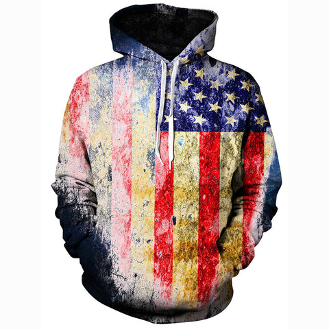 Image of Tattered Flag Unisex Hoodie