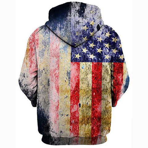 Image of Tattered Flag Unisex Hoodie