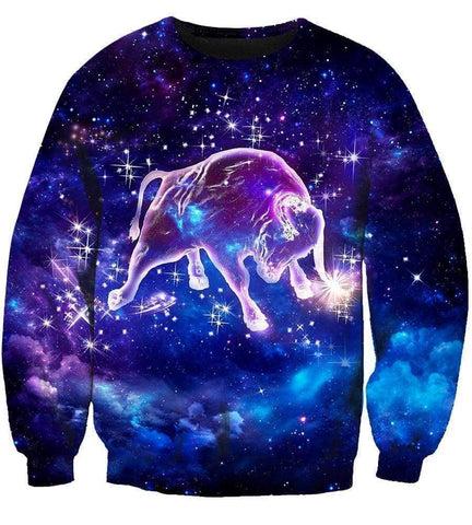 Image of Taurus/Horoscope - 3D Hoodie, Zip-Up, Sweatshirt, T-Shirt