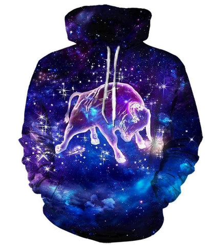 Image of Taurus/Horoscope - 3D Hoodie, Zip-Up, Sweatshirt, T-Shirt