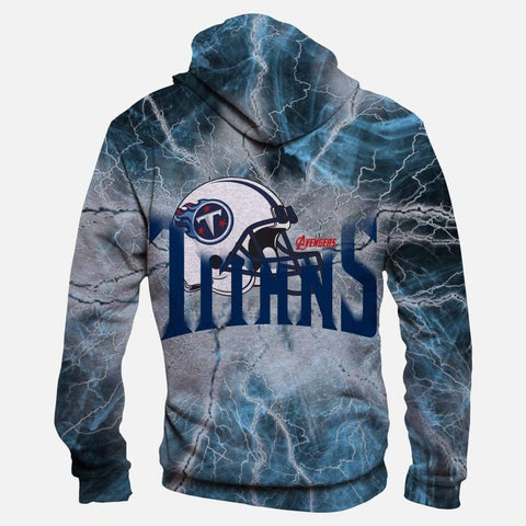 Image of The Avengers Tennessee Titans Hoodies - Pullover Blue Hoodie