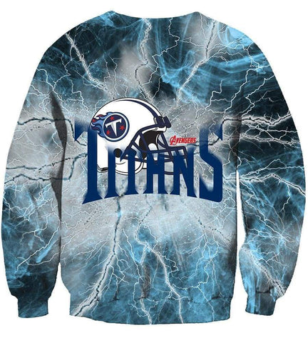 Image of The Avengers Tennessee Titans Hoodies - Pullover Blue Hoodie