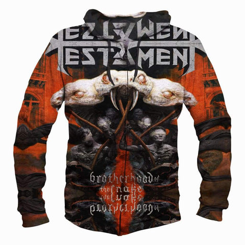 Image of Testament Hoodies - Pullover Orange Hoodie