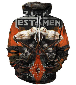 Testament Hoodies - Pullover Orange Hoodie