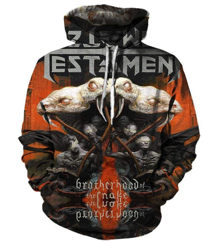 Image of Testament Hoodies - Pullover Orange Hoodie