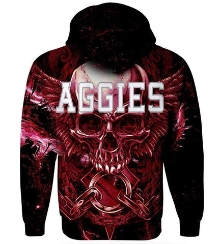 Image of Texas A&M Aggies Hoodies - Pullover Red 3D Hoodie
