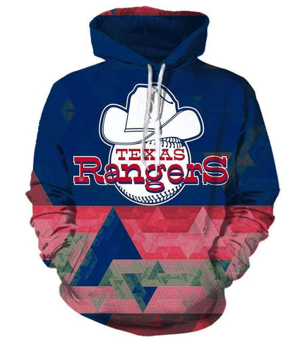 Image of Texas Rangers Hoodies - Pullover Blue Hoodie