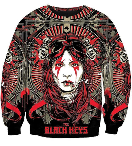 Image of The Black Keys Hoodies - Pullover Red Hoodie