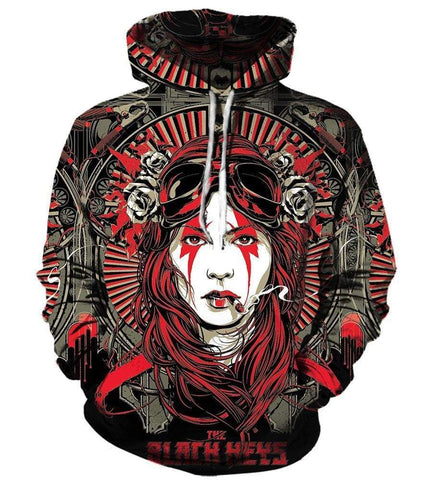 Image of The Black Keys Hoodies - Pullover Red Hoodie