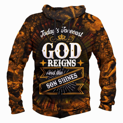 Image of God The Son Shine Hoodies - Pullover Black Hoodie