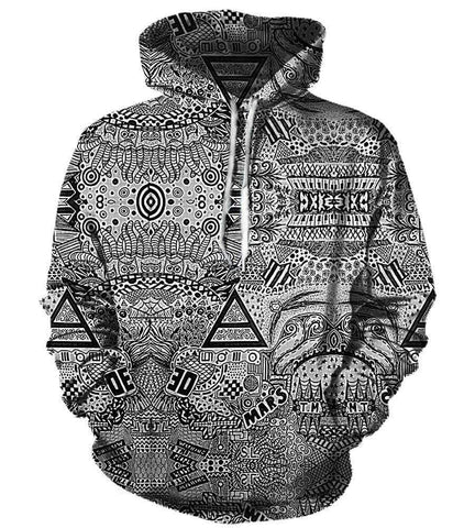 Image of Thirty Seconds To Mars Hoodies - Pullover Grey Hoodie