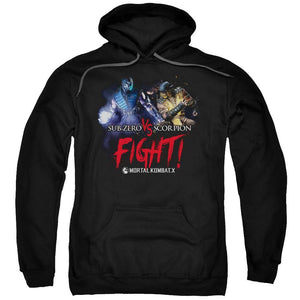 Mortal Kombat Hoodies - Pullover Fight Adult Hoodie Black