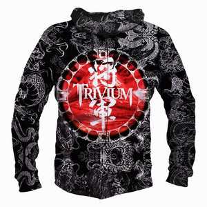 Trivium Jiang Jun Hoodies - Pullover Black Hoodie