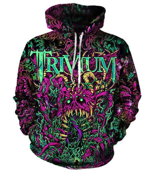 Trivium Hoodies - Pullover Purple Hoodie