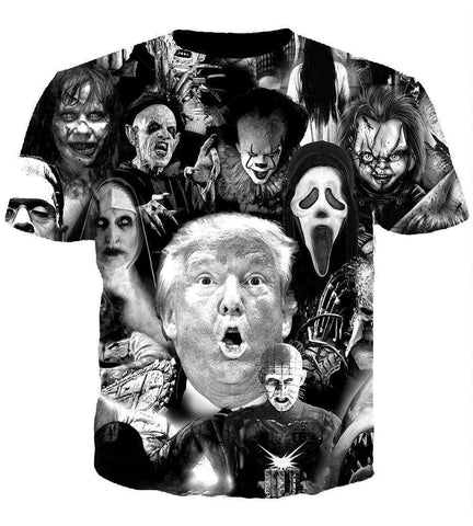 Image of Trump Horror Hoodies - Pulover Black Hoodie