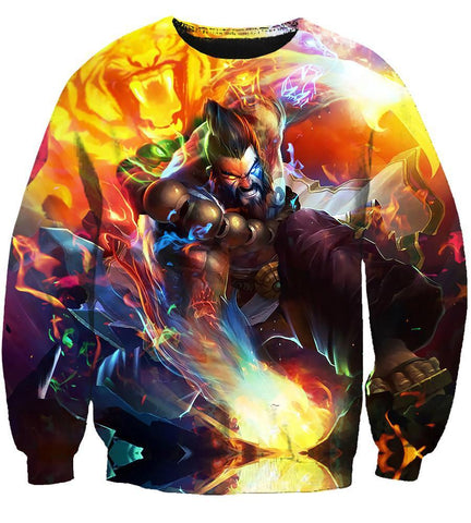 Image of League Of Legend Udyr Hoodies - Pullover Yellow Hoodie