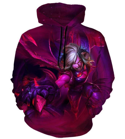 Image of League Of Legend VI Hoodies - Pullover Red Hoodie