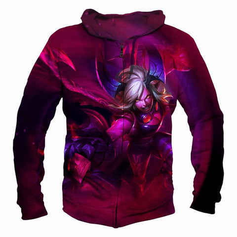 Image of League Of Legend VI Hoodies - Pullover Red Hoodie