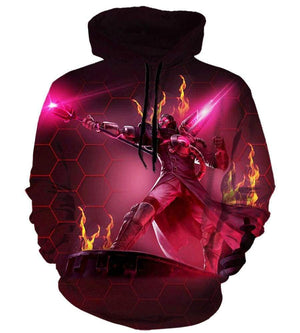 League Of Legend Viktor Hoodies -Pullover Red Hoodie