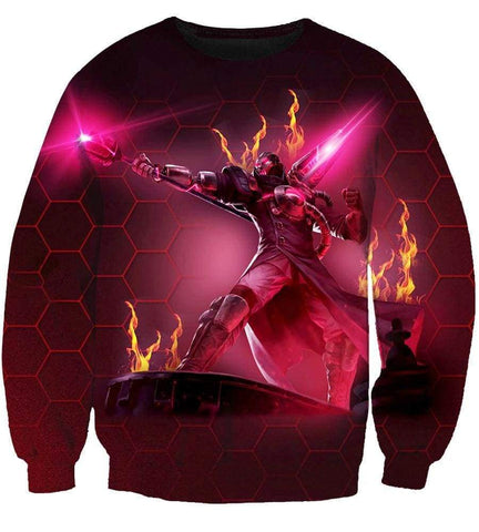 Image of League Of Legend Viktor Hoodies -Pullover Red Hoodie