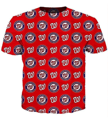 Image of Washington Nationals Hoodies - Pullover Red Hoodie