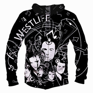 Westlife Hoodies - Pullover Black Hoodie