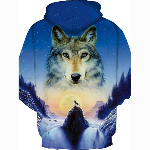 Image of 3D Printed Hoodie - Hooded Basic Exaggerated Pullover