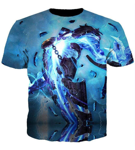 Image of League Of Legend Xerath Hoodies - Pullover Blue Hoodie