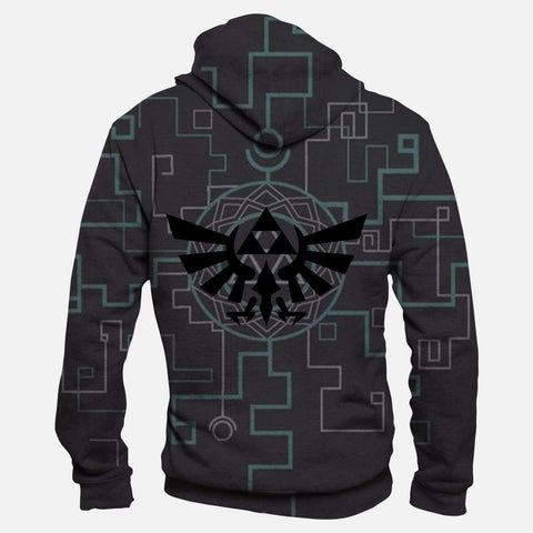 Image of Legend Of Zelda Hoodies - Pullover Black Hoodie