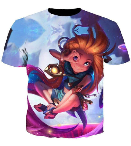 Image of League Of Legend Zoe Hoodies - Pullover Blue Hoodie