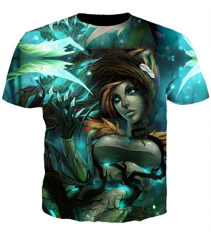 Image of League Of Legend  Zyra Hoodies - Pullover Green Hoodie